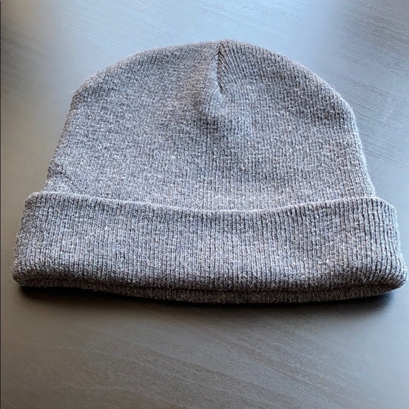 Plain Gray Beanie - Picture 2 of 8